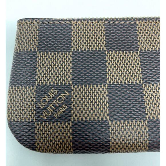 NEW LOUIS VUITTON Key Pouch Cles Damier Ebene Coin Card Wallet HOT GIFT - Picture 6 of 13
